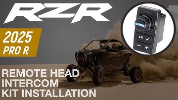 2025 Polaris Pro R / S / XP Intercom Kit Installation