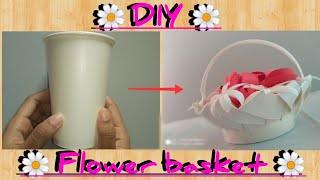 How to make flower basket | Easy and beautiful - Craft ideas and DIY , Handmade