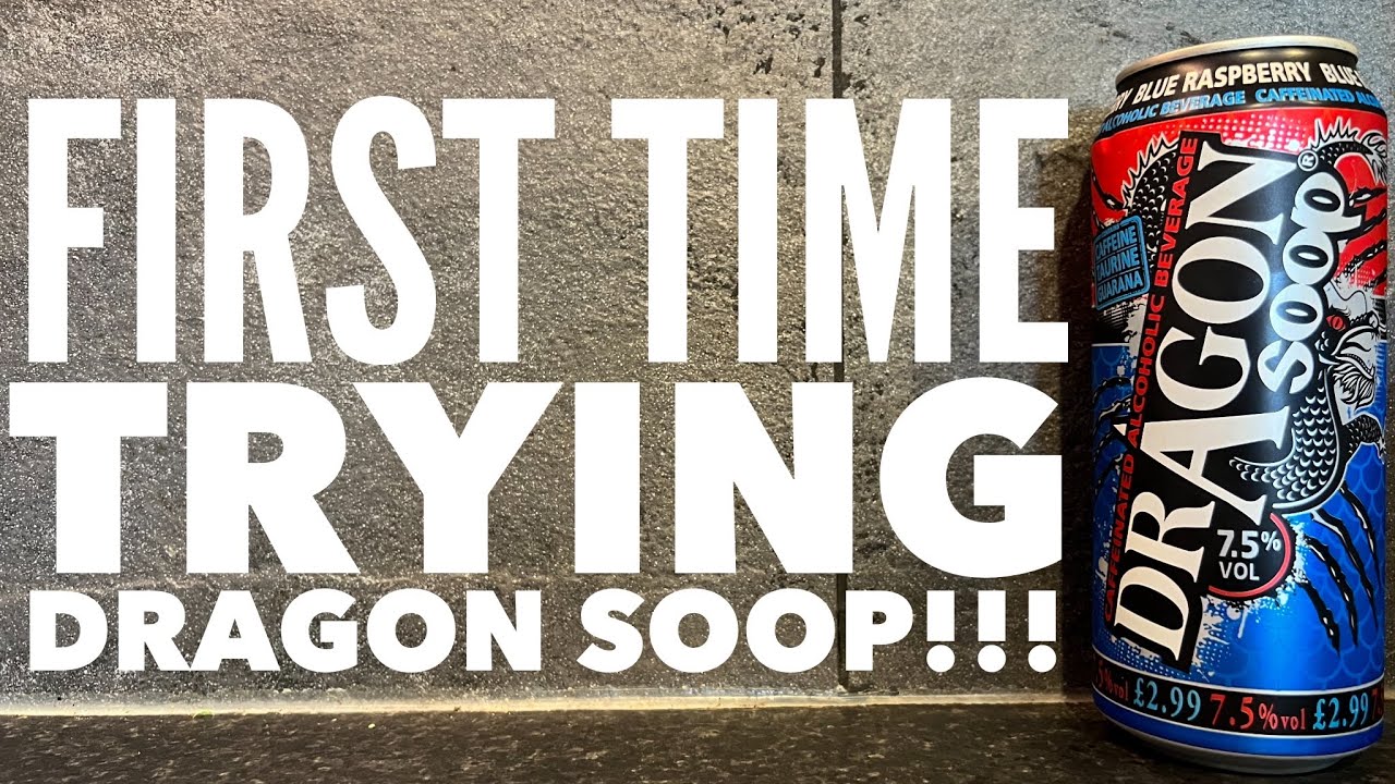 Dragon Soop Review , Dragon Soop Blue Raspberry Caffeinated Alcoholic