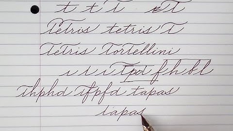 Write cursive with Schin: p, q, r, s, t