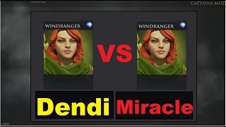 Dendi vs Miracle | Dota 2 Challenge(В данном видео хотел бы сравнить 2-ух известных профессиональных игроков Miracle и Dendi играющих на герое Windranger..., 2016-04-16T10:13:53.000Z)