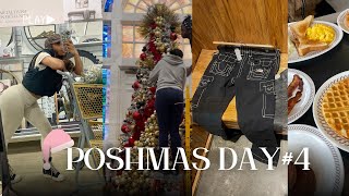 POSHMAS DAY 4 |  5 HOUR SHOPPING DAY +HOMEGOODS WITH BAE + NAIL APPOINTMENT + CHRISTMAS DECORATING!
