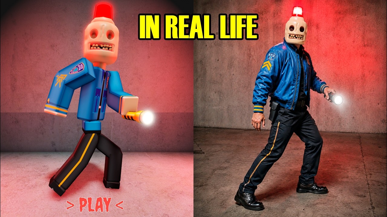 Escape SIREN COP'S PRISON IN REAL LIFE OBBY Roblox Update Full Gameplay Walkthrough