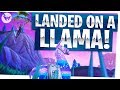 Landing on a Loot Llama to Win the Game! - Fortnite Battle Royale Gameplay