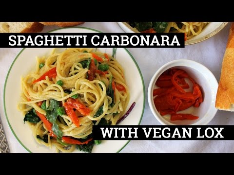 Vegan Spaghetti Carbonara with Carrot Lox | Recipe by Mary's Test Kitchen