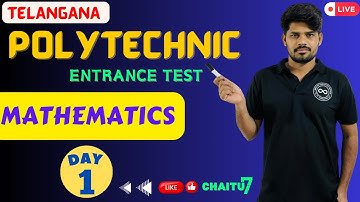 Polytechnic Entrance Test -2024 || Mathematics || Day 1 || Telangana || #10thclass #polytechnic