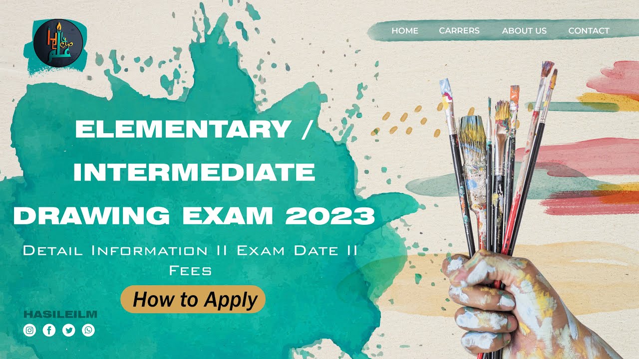 Elementary / Intermediate Drawing Exam 2023 Detail Information II Exam