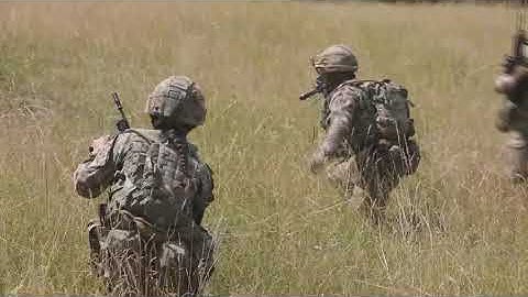 British Army Officer Cadets conduct ASSAULT at Grafenwoehr, Germany