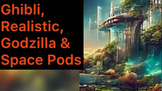 Godzilla, Realistic, Ghibli, and Space Pods AI Instrumental Music and Art - Uncommon Music and Art screenshot 5