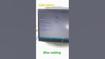 SSD failed # BIOS settings