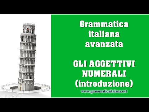 Gli aggettivi numerali - introduzione