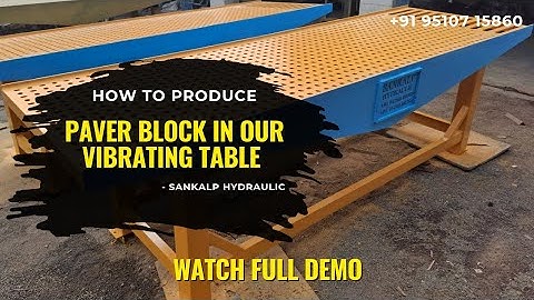 Paver Block Making Machine Demo #paverblockmakingmachine #paverblock #pavermachine  #pavers 