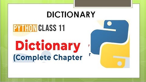 CBSE CS XI Chapter 10: Dictionary| CBSE Crash Course Class 11|One Shot|#cbseclass11th#CS