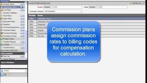 HVMS How-To Video:     Adding and Editing Commission Plans