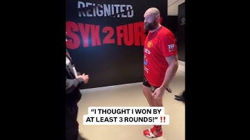 Tyson Fury Reacts to Usyk Loss Backstage
