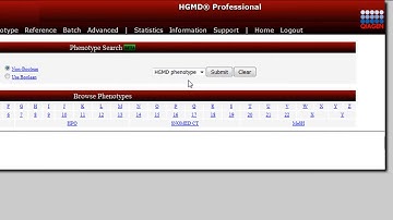 Phenotype Centric Search with Human Gene Mutation Database (HGMD)