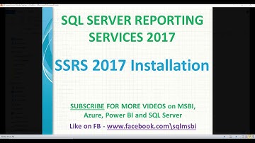 SSRS 2017 Installation | Installation of SSRS