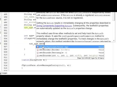 Java prog#29 Change background and foreground colour with condition in source code in Java netbeans