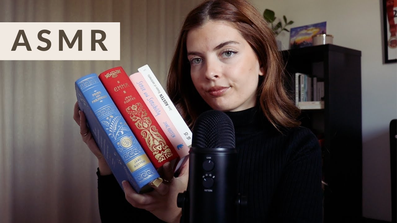 ASMR : my books collection ♥ (books triggers, tapping, reading...)