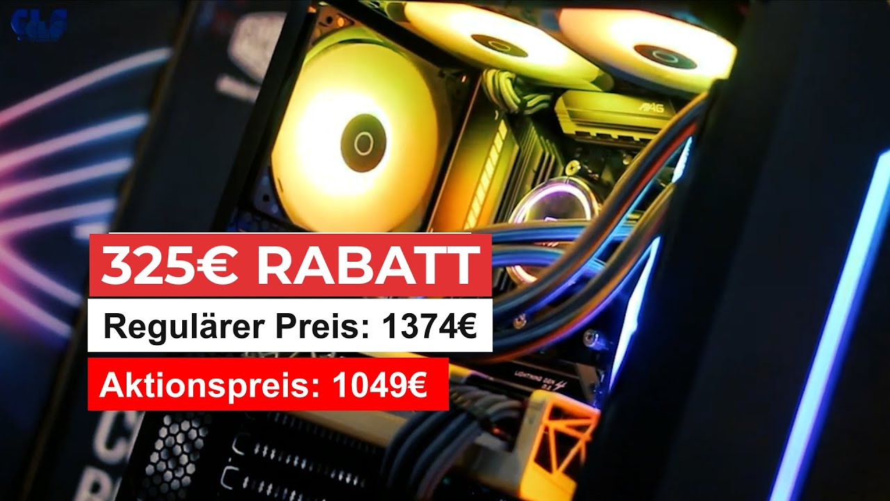 Angebot! 325€ Euro Rabatt! Bester Gaming PC Unter 1000€ Euro 2023 RTX