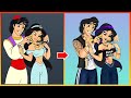 Princess Jasmine Aladdin Glow Up Into Bad Boy, Bad Girl - Disney Princesses Transformation