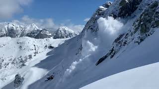 Serac Collapse off of Mount Shuksan
