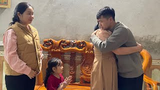 The reunion moment: Vu's mother was overjoyed and extremely happy to see Vu return home.