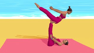 Couples Yoga Game 👩🏻‍🦰🔥 All Levels New Update - iOS / Android Mobile Gameplay #1 screenshot 2