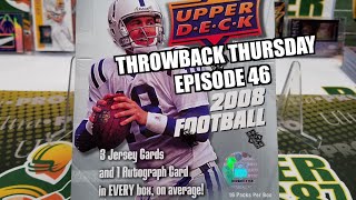 2008 Upper Deck Football Hobby Box. 4 Hits. TBT Episode 46