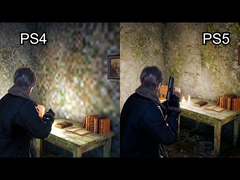 Resident Evil 4 Remake Chainsaw Demo PS4 Vs PS5 Graphics