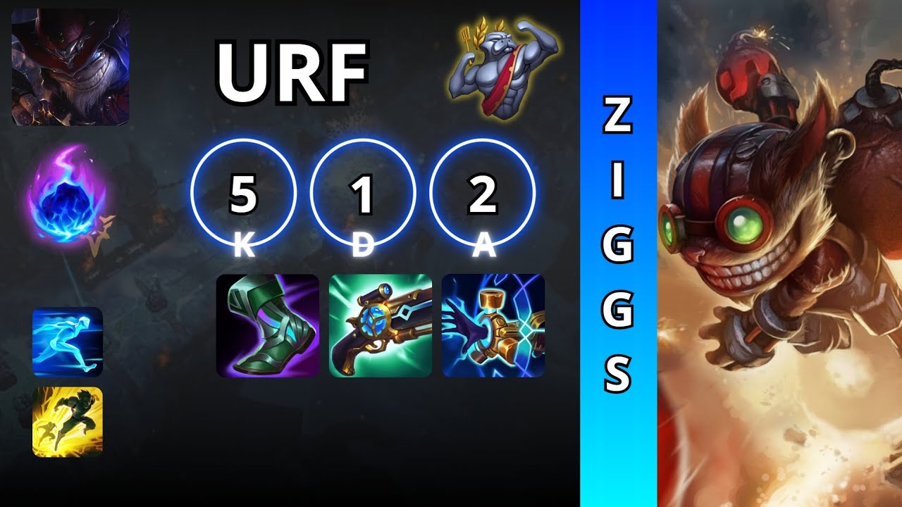 💣 Ziggs URF Gameplay – Bombardment Madness | League of Legends