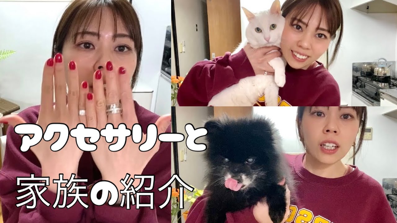 いつも着けてるアクセサリーと、家族の紹介💛【犬猫】【ペット】【動物】