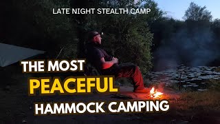 Wild Camping with a hammock in South Wales, UK