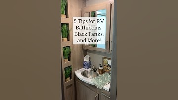 5 Tips for RV Bathrooms, Black Tanks & More #rvlife #rv