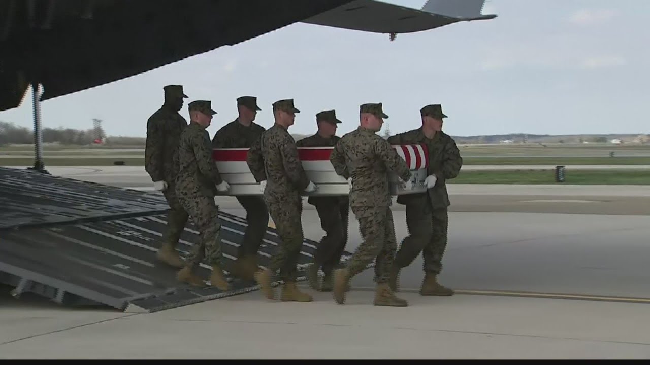 Bodies of Cambridge, Ohio Marine and servicemen killed in NATO exercise returned to US
