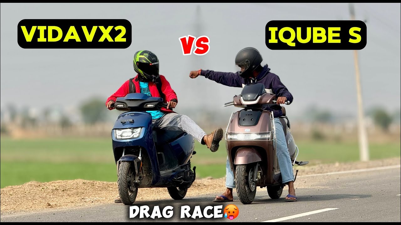 New Hero Vida Vx2 Vs Tvs Iqube S Drag Race | Iqube S Vs Vida VX2🥵