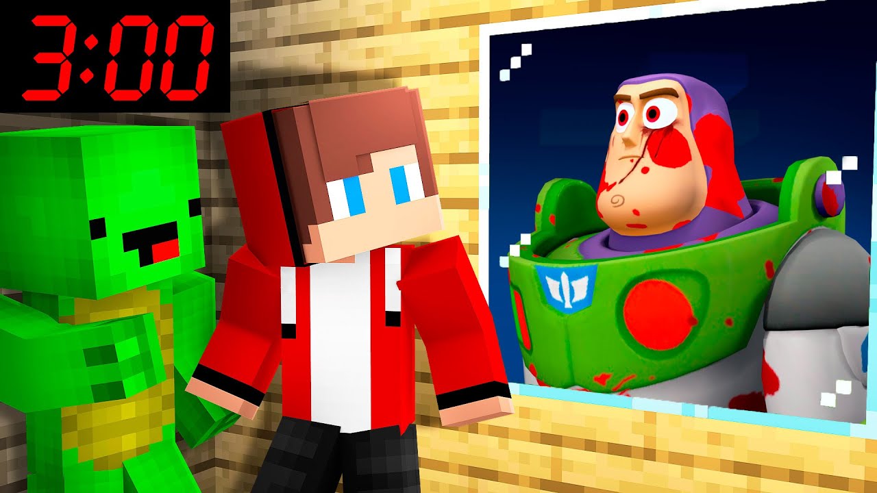 Are Mikey and JJ Chased by Buzz.exe in Minecraft at 3:00 AM !? - Maizen ...