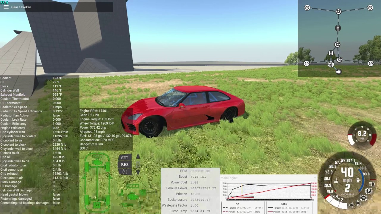 BeamNG drive massive crash while drifting jet powered 100,000 RPM CAR ...