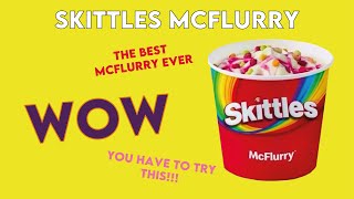 Skittles McFlurry - UK McDonalds - Limited Edition Review