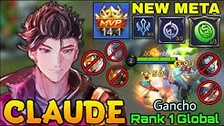 MVP 14,1 Points Claude with Jungler Emblem - Top 1 Global Claude by Gancho - MLBB