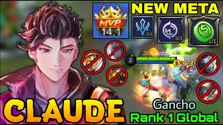 MVP 14,1 Points Claude with Jungler Emblem - Top 1 Global Claude by Gancho - MLBB