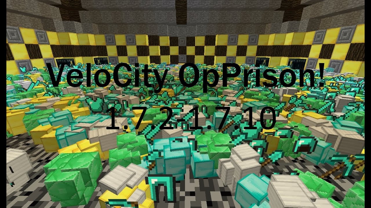 Minecraft: Op Prison Server - 1.7 - 1.8 VeloCity OpPrison!