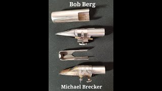 Michael Brecker v Bob Berg? Hand made Guardala and JXFL custom mouthpiece comparison.