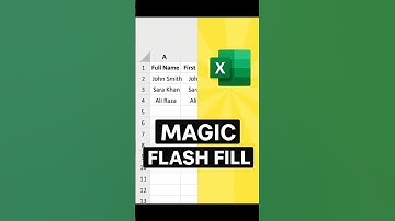 EXCEL Magic Trick Revealed with Flash Fill!