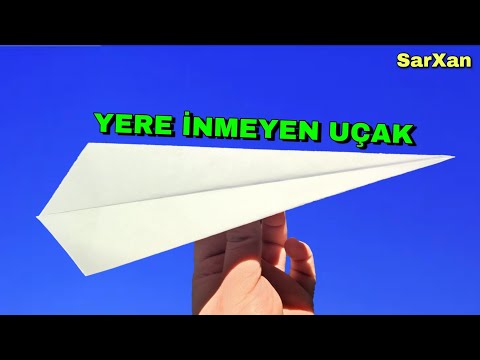 Yere İnmeyen Kağıttan Uçak Yapımı (Çok Kolay)