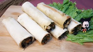 Roti rolling kangkung menu sarapan pagi yang praktis dan sehat