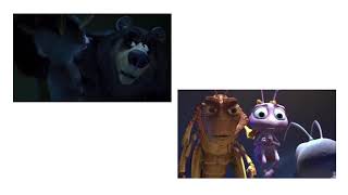 Over the Hedge: Normal/Sneak Peek (A Bug's Life Style) Side by Side (Reverse)
