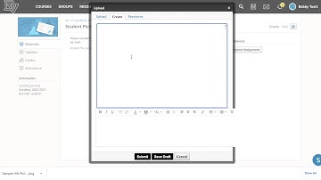 Uploading a Picture to a Schoology Assignment  - STUDENT