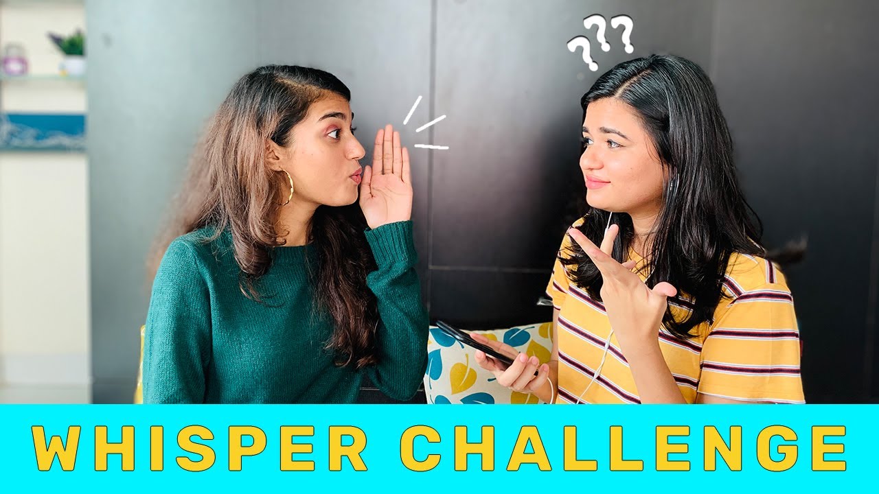 WHISPER CHALLENGE | OUR VERSION OF WHISPER CHALLENGE | FUNNIEST WHISPER CHALLENGE | TWOICENICE