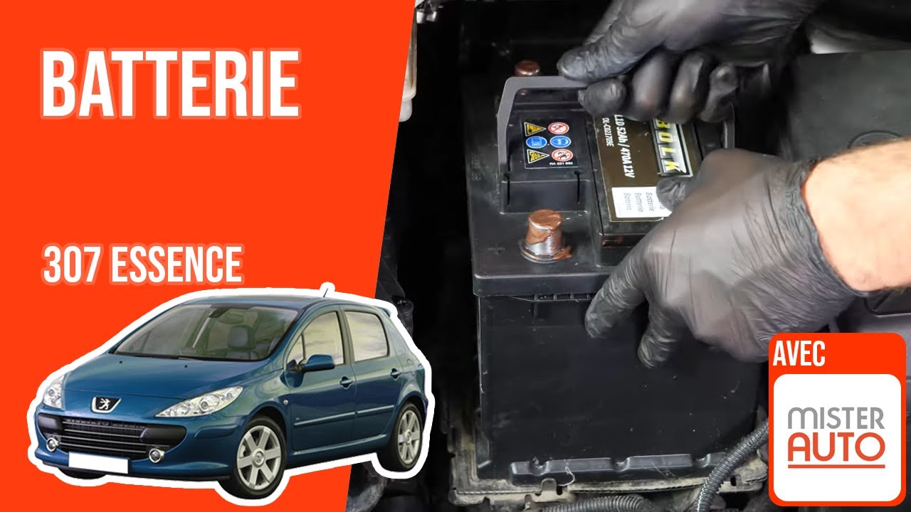 Changer la Batterie PEUGEOT 307 1.4 16V 🔋